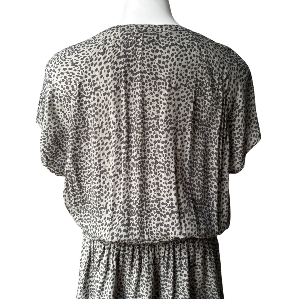 Rails Karla Animal Print Mini Dress in Olive Lynx, Sz L - Picture 12 of 14